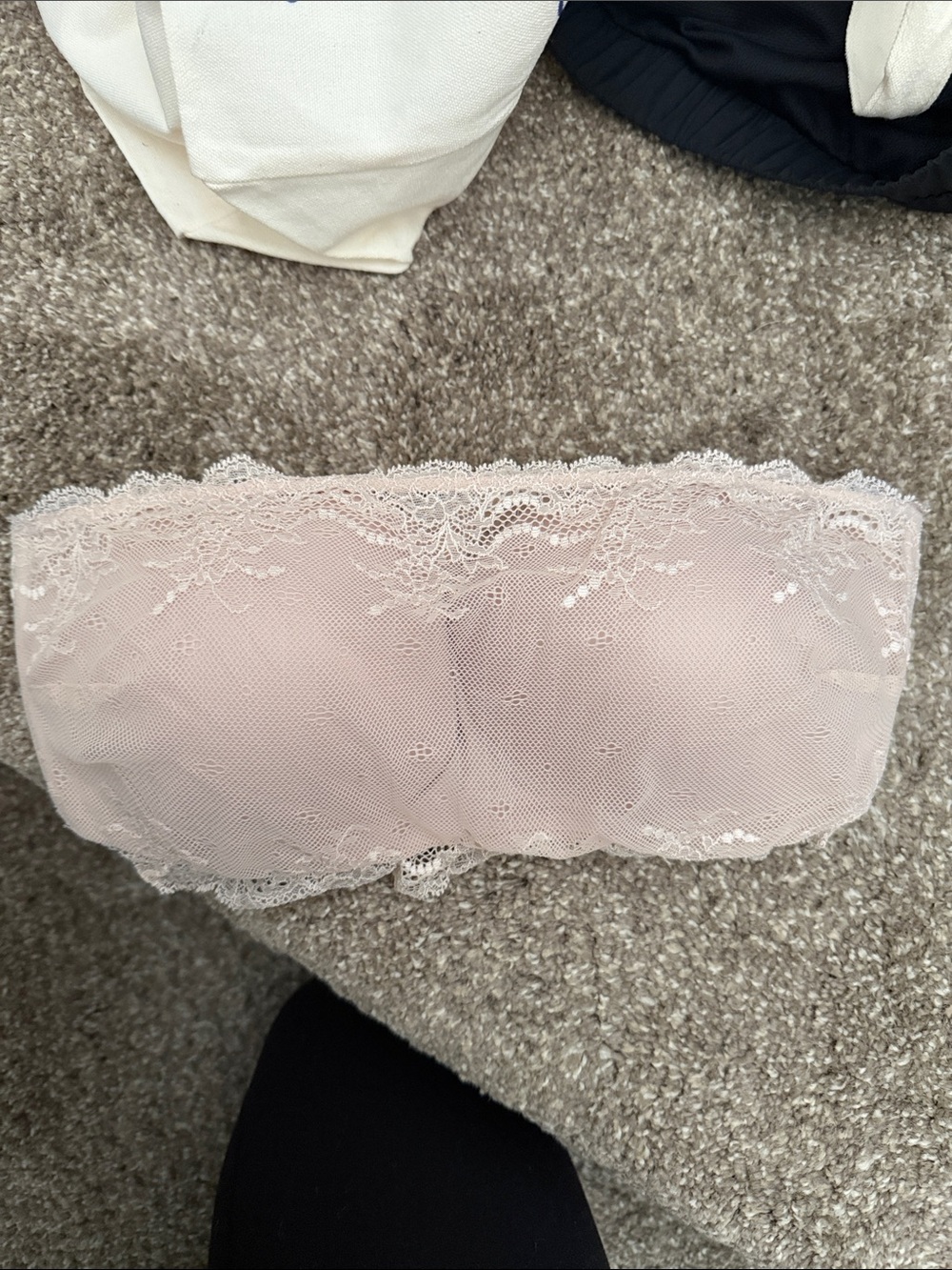 SPANX Lace Strapless Bandeau - Blush Pink
